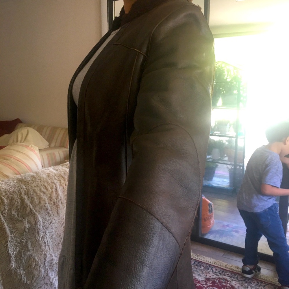 Shearling Leather Jacket - Picture 7 of 9
